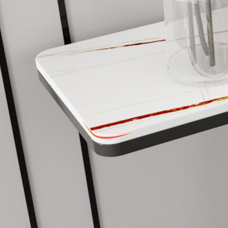 Modern Rectangle Console Accent Table Antique Finish Console Sofa Table in Stone Clearhalo 'Console Tables' 'console_tables' 'Entry & Mudroom Furniture' 'furn' 'furn_console_tables' 'Furniture' 6945376