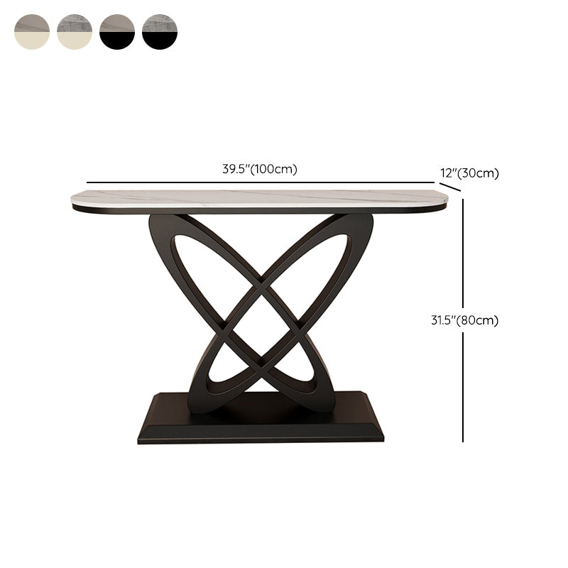 Zeitgenössischer Konsolentisch Antikes Finish -Konsolen -Sofa in Stein