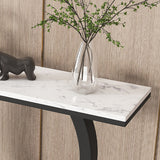 Tabla de acento de consola contemporánea Tabla de consola de sofá rectángulo