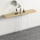 Tableau de console de rectangle en bois massif 29.53 pouces de haut table de l'extrémité avec jambe acrylique