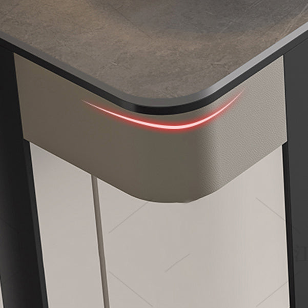 Tavolo accento console glam antico tavolo di divano mezzano in pietra