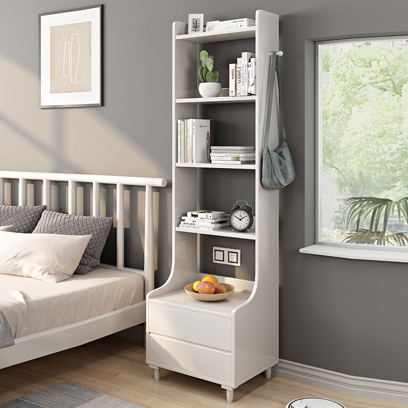 Tavolo accento in legno massiccio comodino tavolo da notte moderno per camera da letto