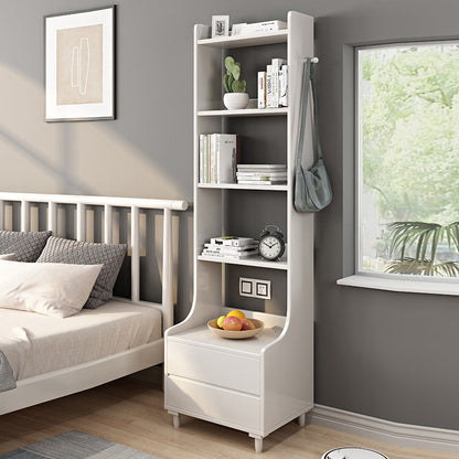 Tavolo accento in legno massiccio comodino tavolo da notte moderno per camera da letto