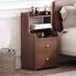 Contemporary Accent Table Nightstand Solid Wood Night Table for Bedroom