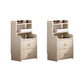 Contemporary Accent Table Nightstand Solid Wood Night Table for Bedroom