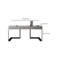 2 Drawers Writing Desk Rectangular Shaped Grey Office Desk for Home Clearhalo 'furn' 'furn_office_desk' 'Furniture' 'Office Desks' 'Office Furniture' 'office_desk' 6945667