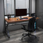 Solid Wood Sled Base Gaming Desk Contemporary 29.53-inch Tall Computer Desk