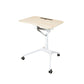 Rectangular Shaped Office Table Wood Writing Desk with Wheels for Office White Natural Clearhalo 'furn' 'furn_office_desk' 'Furniture' 'Office Desks' 'Office Furniture' 'office_desk' 6945812