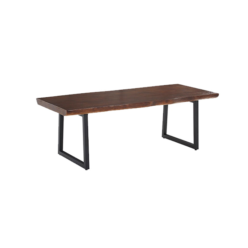 Modern Solid Wood Office Desk Irregular Shape Task Desks with 2-Legs for Office Clearhalo 'furn' 'furn_office_desk' 'Furniture' 'Office Desks' 'Office Furniture' 'office_desk' 6945855