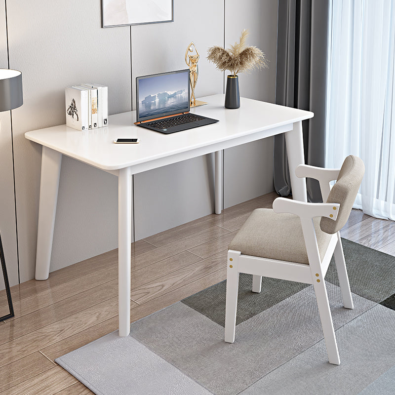 Scrivania per uffici rettangolo in legno massiccio Base da 29,53 pollici da scrittura di scrittura alta 29,53 pollici