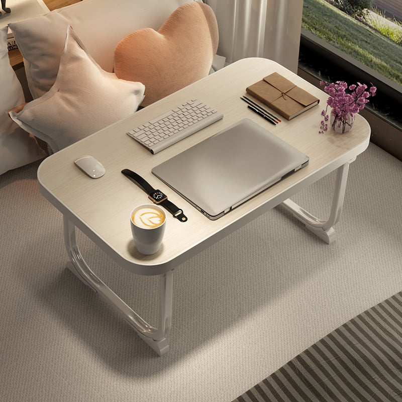 Modern Style Office Desk Rectangular Shape Task Desk with 2-Legs for Home Light Wood Clearhalo 'furn' 'furn_office_desk' 'Furniture' 'Office Desks' 'Office Furniture' 'office_desk' 6945936