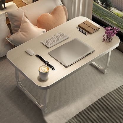 Pliage d'écriture de bureau rectangle des bureaux de tâche de tâche avec 2 lames en noir / blanc / naturel