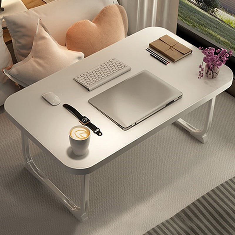 Pliage d'écriture de bureau rectangle des bureaux de tâche de tâche avec 2 lames en noir / blanc / naturel