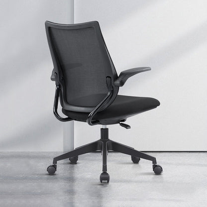 Sedia da scrivania ad armi regolabile moderna nessuna sedia da ufficio angosciante con schiena traspirante