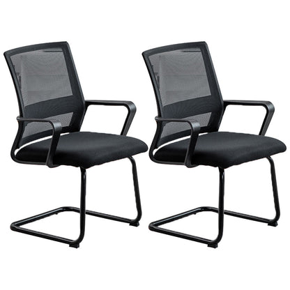 Sedia da ufficio moderna sedia a braccio fisso con schiena traspirante