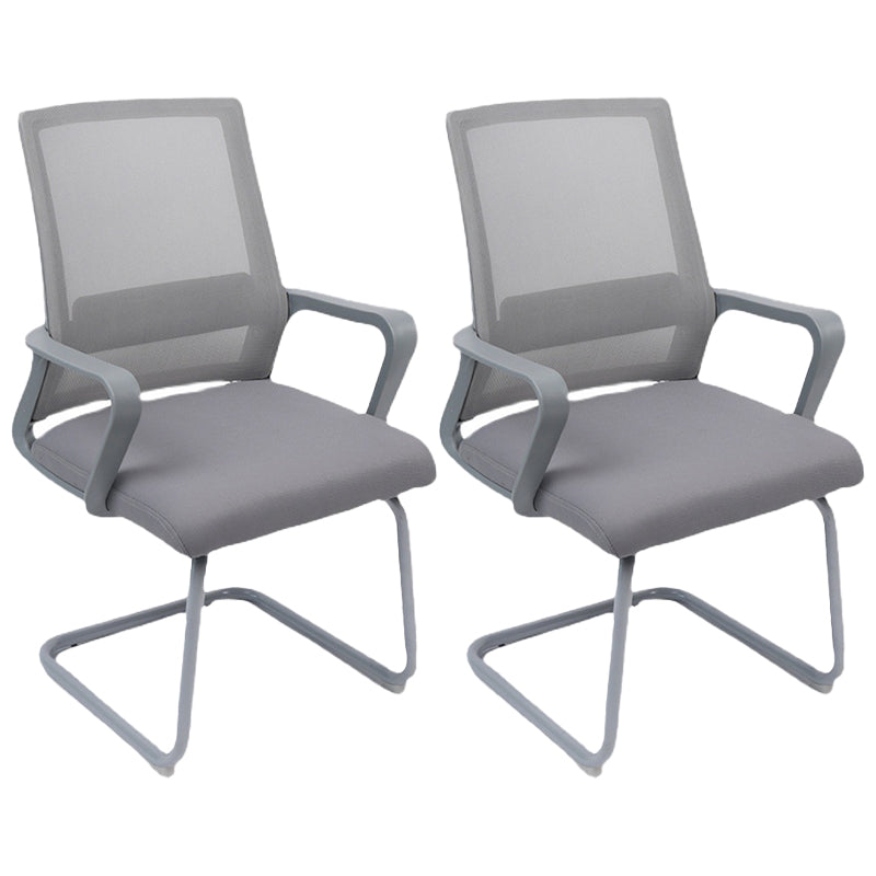 Sedia da ufficio moderna sedia a braccio fisso con schiena traspirante