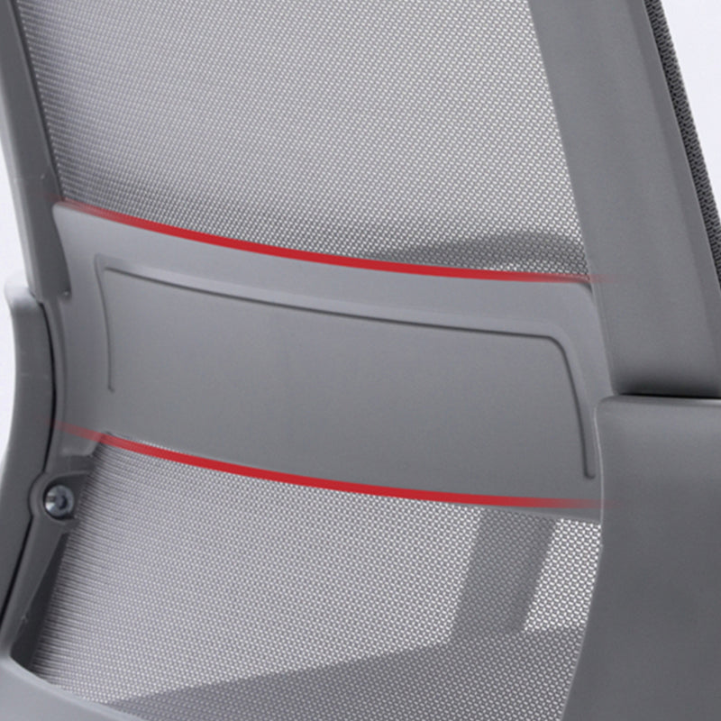 Sedia da ufficio moderna sedia a braccio fisso con schiena traspirante