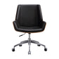 Armless Desk Chair Slide Modern Adjustable Seat Height Chair with Wheels Clearhalo 'furn' 'furn_office_chair' 'Furniture' 'Office Chairs' 'Office Furniture' 'office_chair' 6946881