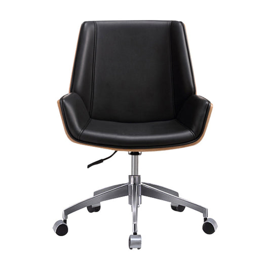 Armless Desk Chair Slide Modern Adjustable Seat Height Chair with Wheels Clearhalo 'furn' 'furn_office_chair' 'Furniture' 'Office Chairs' 'Office Furniture' 'office_chair' 6946881