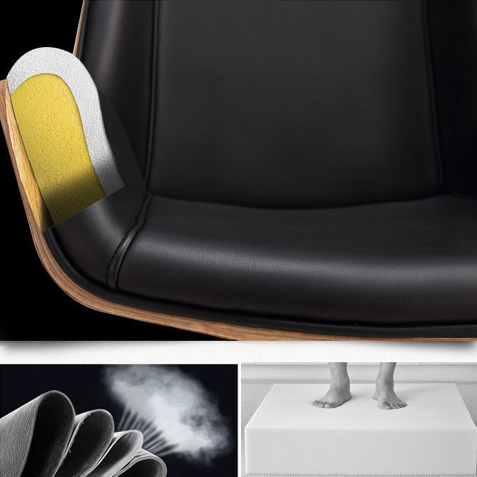 Armless Desk Chair Slide Modern Adjustable Seat Height Chair with Wheels Clearhalo 'furn' 'furn_office_chair' 'Furniture' 'Office Chairs' 'Office Furniture' 'office_chair' 6946883