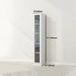Metal Bookshelf Scandinavian Style Bookcase with Door for Office Home Clearhalo 'Bookcases' 'furn' 'furn_bookcases' 'Furniture' 'furniture_bookcases' 'Office Furniture' 6947206