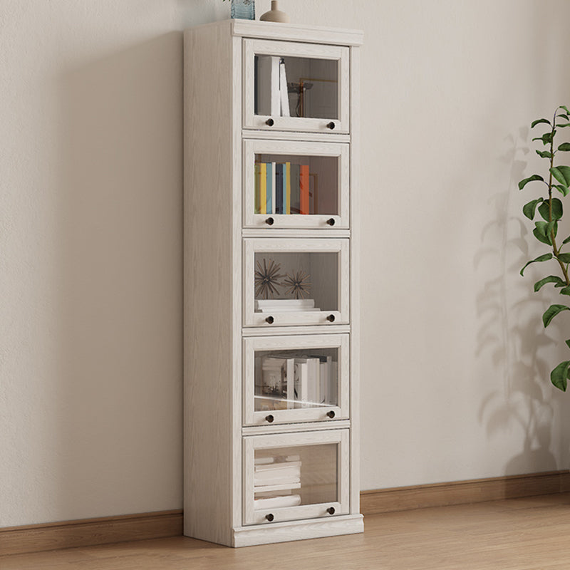 Modern Closed Back Standard Bookshelf Wooden Bookcase for Study Room 24"L x 13"W x 76"H Clearhalo 'Bookcases' 'furn' 'furn_bookcases' 'Furniture' 'Office Furniture' 6947213