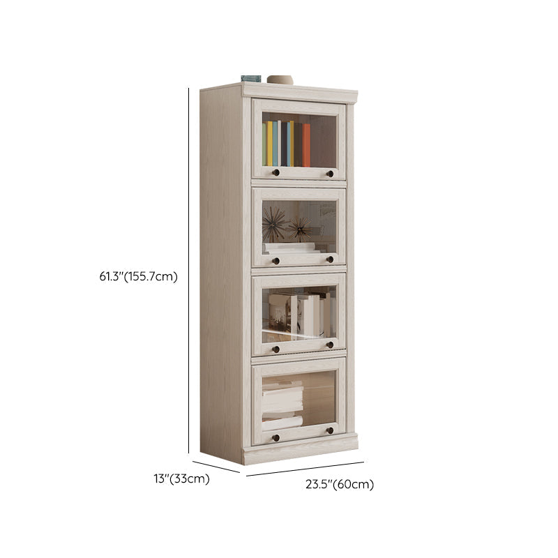 Modern Closed Back Standard Bookshelf Wooden Bookcase for Study Room Clearhalo 'Bookcases' 'furn' 'furn_bookcases' 'Furniture' 'Office Furniture' 6947222