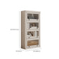 Modern Closed Back Standard Bookshelf Wooden Bookcase for Study Room Clearhalo 'Bookcases' 'furn' 'furn_bookcases' 'Furniture' 'Office Furniture' 6947224