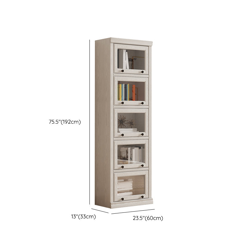 Modern Closed Back Standard Bookshelf Wooden Bookcase for Study Room Clearhalo 'Bookcases' 'furn' 'furn_bookcases' 'Furniture' 'Office Furniture' 6947225