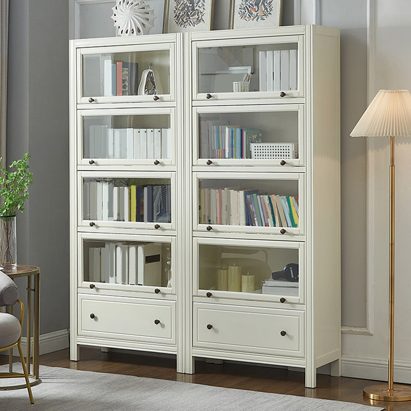 Modern Bookshelf Closed Back Standard Wooden Bookcase for Study Room