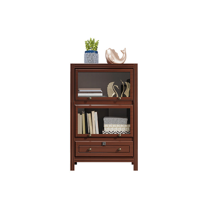 Modern Bookshelf Closed Back Standard Wooden Bookcase for Study Room