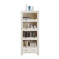 Modern Bookshelf Closed Back Standard Wooden Bookcase for Study Room