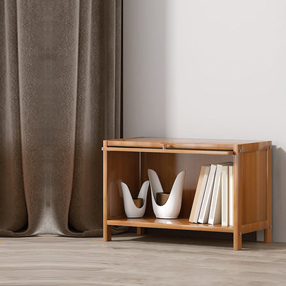 Estantería de bambú estandarias contemporáneas con gabinetes con gabinetes