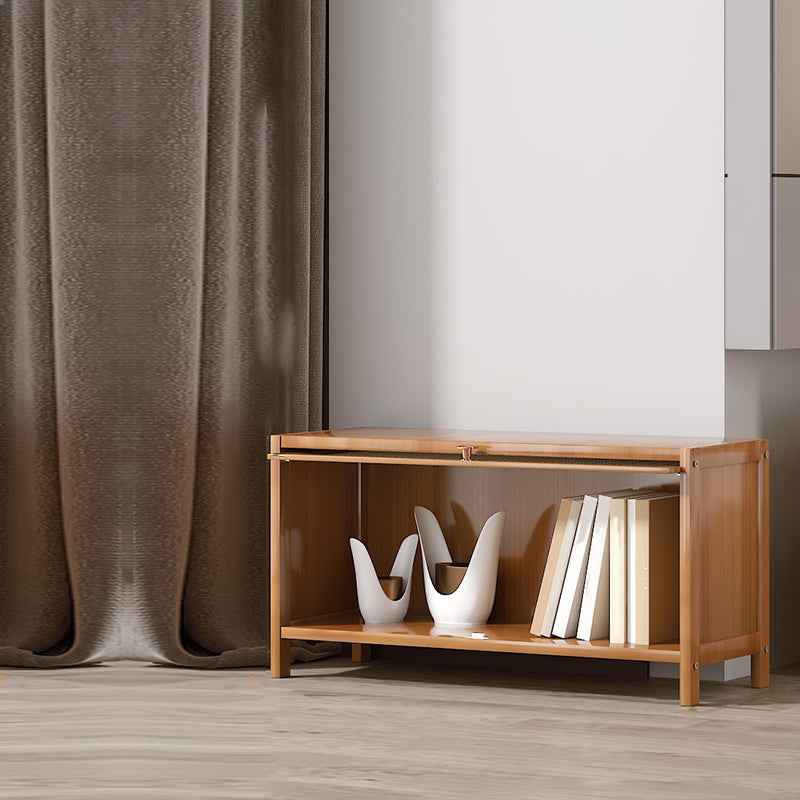 Estantería de bambú estandarias contemporáneas con gabinetes con gabinetes
