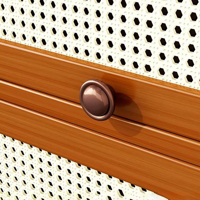 Estantería de bambú estandarias contemporáneas con gabinetes con gabinetes