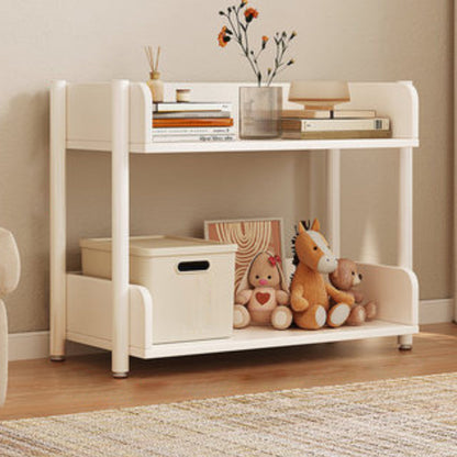 Engineered Wood Bookshelf Standard Open Back Scandinavian Bookcase 17"L x 9"W x 18"H White Clearhalo 'Bookcases' 'furn' 'furn_bookcases' 'Furniture' 'Office Furniture' 6947465