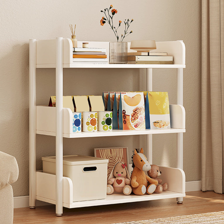 Engineered Wood Bookshelf Standard Open Back Scandinavian Bookcase White Clearhalo 'Bookcases' 'furn' 'furn_bookcases' 'Furniture' 'Office Furniture' 6947466