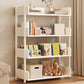 Engineered Wood Bookshelf Standard Open Back Scandinavian Bookcase White Clearhalo 'Bookcases' 'furn' 'furn_bookcases' 'Furniture' 'Office Furniture' 6947468
