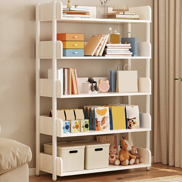 Engineered Wood Bookshelf Standard Open Back Scandinavian Bookcase White Clearhalo 'Bookcases' 'furn' 'furn_bookcases' 'Furniture' 'Office Furniture' 6947470