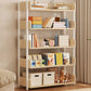 Engineered Wood Bookshelf Standard Open Back Scandinavian Bookcase Natural Clearhalo 'Bookcases' 'furn' 'furn_bookcases' 'Furniture' 'Office Furniture' 6947481