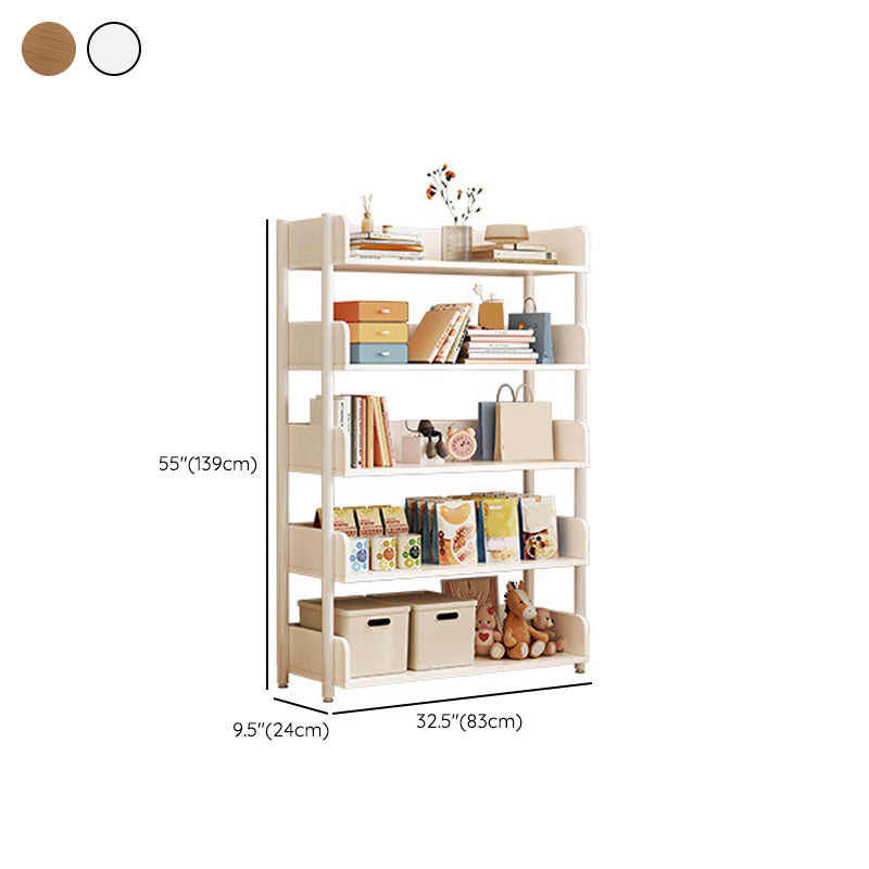 Engineered Wood Bookshelf Standard Open Back Scandinavian Bookcase Clearhalo 'Bookcases' 'furn' 'furn_bookcases' 'Furniture' 'Office Furniture' 6947492