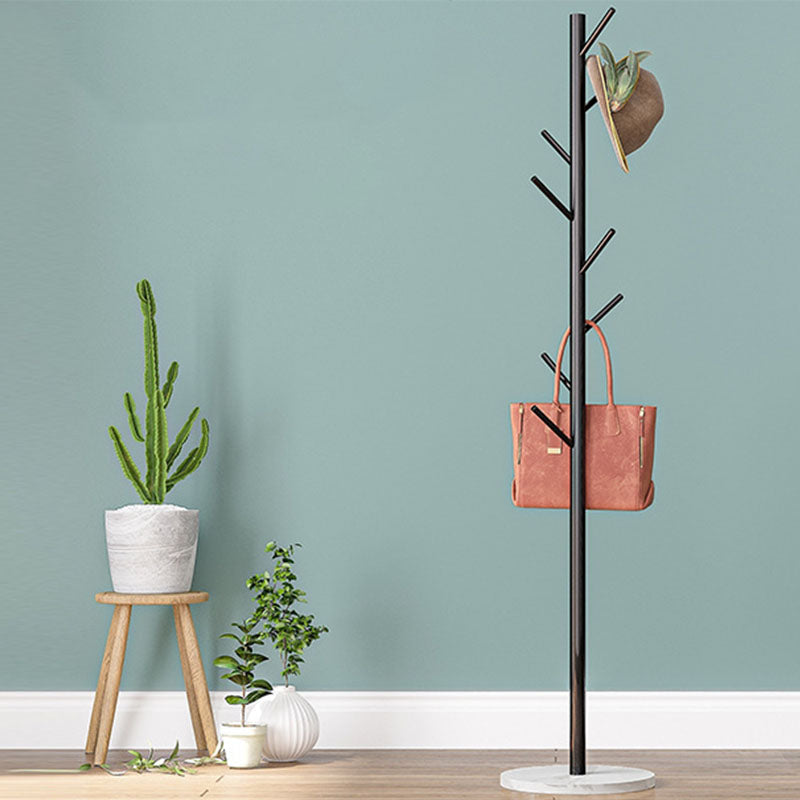 Prachtig kap -rek Multi -jas haken metalen rek met marmeren bodem