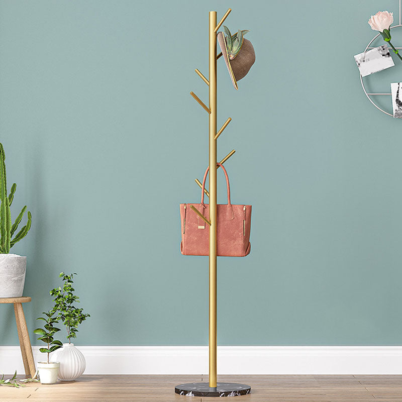 Prachtig kap -rek Multi -jas haken metalen rek met marmeren bodem