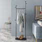 Gorgeous Coat Rack Designer Marble Bottom Metal Coat Rack with Storage