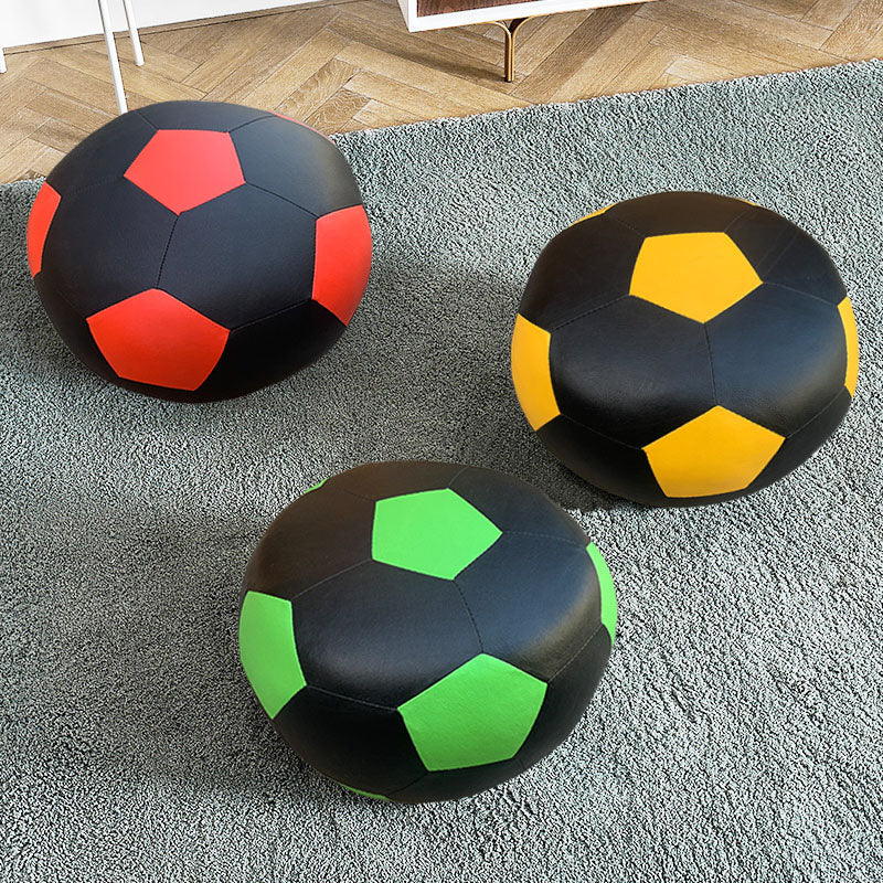 Leather Standard Stool Modern Style Simple Unique Shape Footstool Clearhalo 'furn' 'furn_ottomans_poufs' 'Furniture' 'Living Room Furniture' 'Ottomans & Poufs' 'ottomans_poufs' 6947675