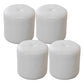 Genuine Leather Standard Stool Modern Style Simple Round Stool White 4 Piece Set Clearhalo 'furn' 'furn_ottomans_poufs' 'Furniture' 'Living Room Furniture' 'Ottomans & Poufs' 'ottomans_poufs' 6947756