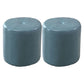 Genuine Leather Standard Stool Modern Style Simple Round Stool Light Blue 2 Piece Set Clearhalo 'furn' 'furn_ottomans_poufs' 'Furniture' 'Living Room Furniture' 'Ottomans & Poufs' 'ottomans_poufs' 6947759