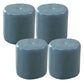 Genuine Leather Standard Stool Modern Style Simple Round Stool Light Blue 4 Piece Set Clearhalo 'furn' 'furn_ottomans_poufs' 'Furniture' 'Living Room Furniture' 'Ottomans & Poufs' 'ottomans_poufs' 6947761