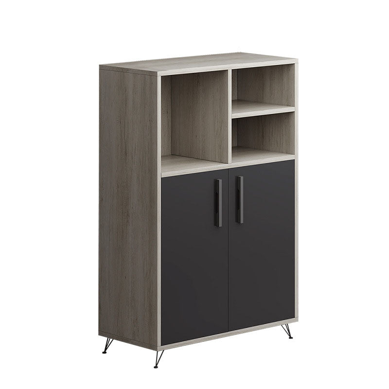 Contemporary Style Filing Cabinet Wood Storage Lateral Filing Cabinet 31"L x 16"W x 47"H Light Gray Clearhalo 'Filing Cabinets' 'filling_cabinets' 'furn' 'furn_filling_cabinets' 'Furniture' 'Office Furniture' 6947893
