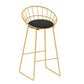 Glam Rectangle Wood Counter Table 1/6/11 Pieces Bar Table Set for Cafe Black 28"H Stool (Single) Clearhalo 'Bar Furniture' 'furn' 'furn_home_bar_bar_sets' 'Furniture' 'Home Bars & Bar Sets' 'home_bar_bar_sets' 'Kitchen & Dining Furniture' 6947949